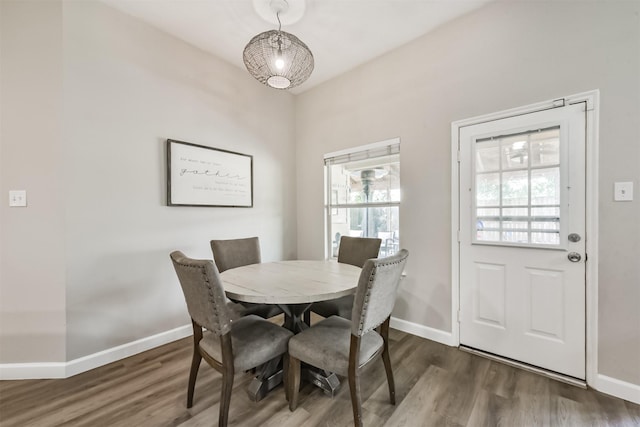 20810 Oak Rain Ct, Katy, TX 77449 - dining space with wood finished floors and baseboards