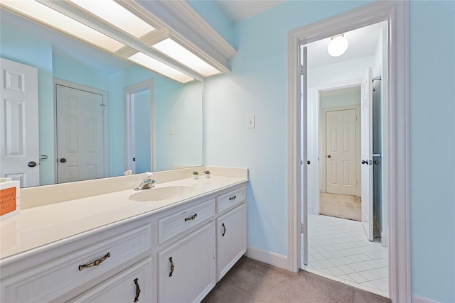 17414 Naremore Ct, Spring, TX 77379 - bathroom with vanity and baseboards