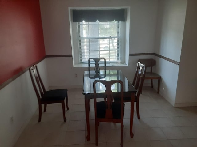 4927 Algernon Dr, Spring, TX 77373 - dining room with light tile patterned floors