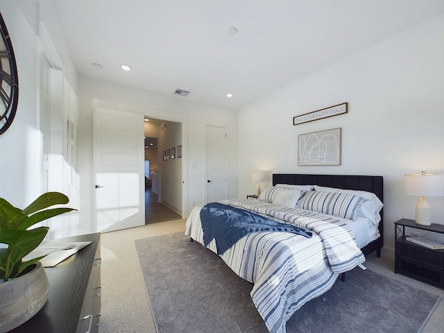 2710 Jensen Creek Ln, Houston, TX 77026 - bedroom featuring carpet flooring and recessed lighting