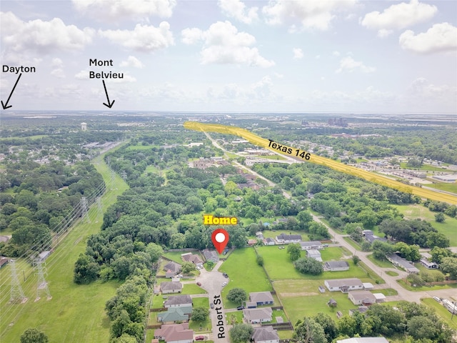 1314 Robert St, Baytown, TX 77521 - drone / aerial view
