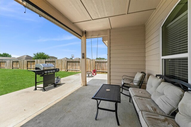 22607 August Crow Dr, Hockley, TX 77447 - view of patio with area for grilling