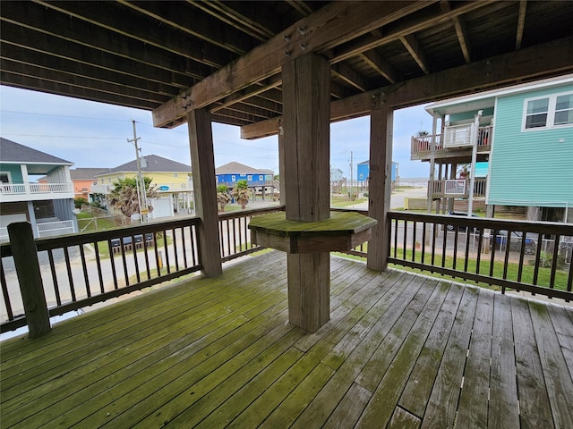 833 Kahla Dr, Crystal Beach, TX 77650 - deck featuring a residential view