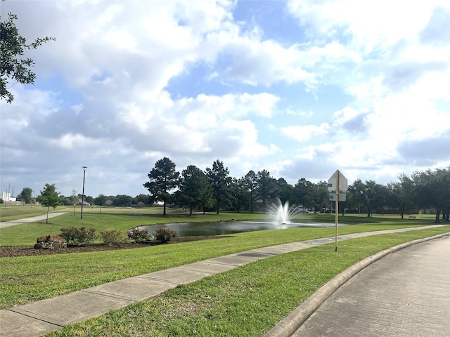 12931 Blackbrook Ln, Houston, TX 77041 - view of property's community featuring a water view and a lawn