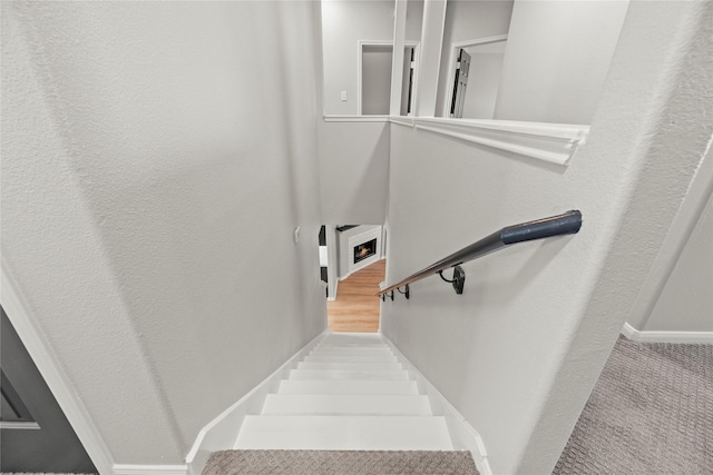 17027 Sperry Landing Dr, Houston, TX 77095 - staircase with baseboards
