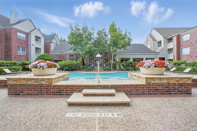 1330 Old Spanish Trl Unit 7207, Houston, TX 77054 - outdoor pool with a patio and a residential view