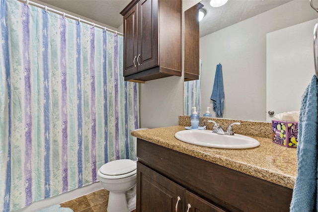 1160 Cottage Grove Cir, Bryan, TX 77801 - full bath featuring toilet, vanity, and a shower with curtain
