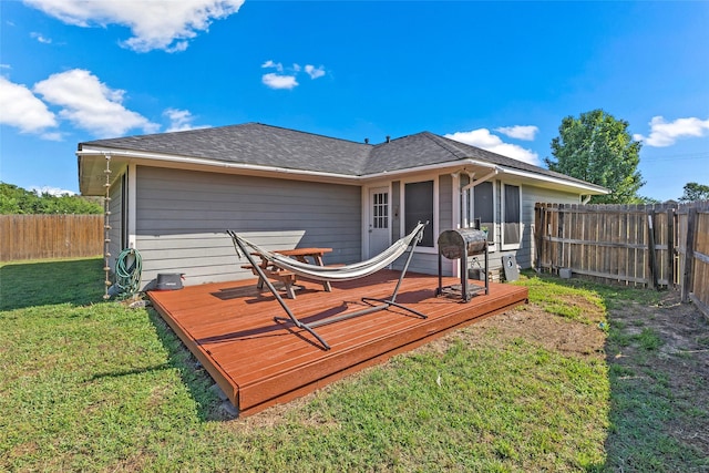 1160 Cottage Grove Cir, Bryan, TX 77801 - back of house with a deck
