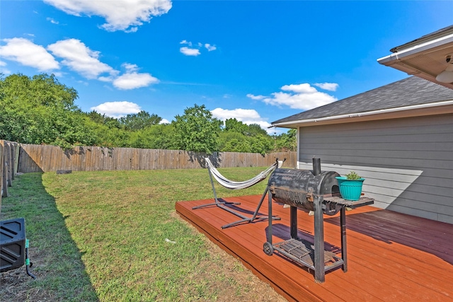 1160 Cottage Grove Cir, Bryan, TX 77801 - view of yard featuring a wooden deck