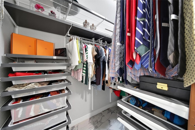 1345 Curtin St, Houston, TX 77018 - walk in closet with marble finish floors