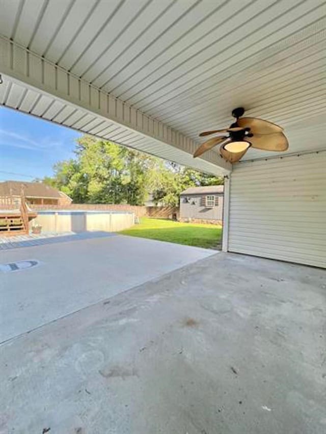225 Lexington Dr, Vidor, TX 77662 - view of patio / terrace featuring ceiling fan