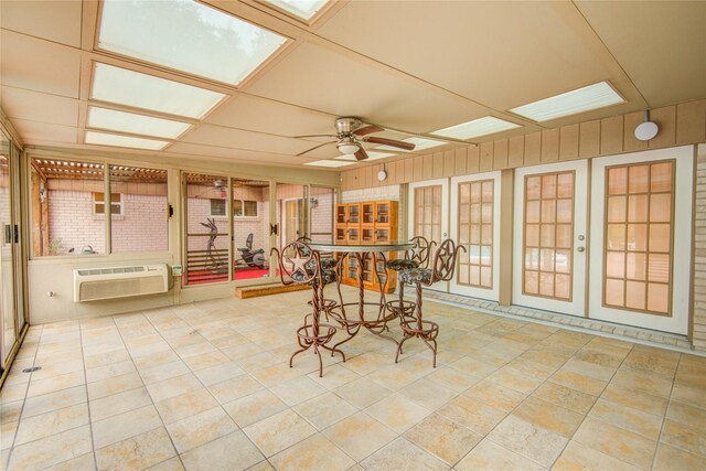 4438 Wigton Dr, Houston, TX 77096 - sunroom with a wall mounted air conditioner