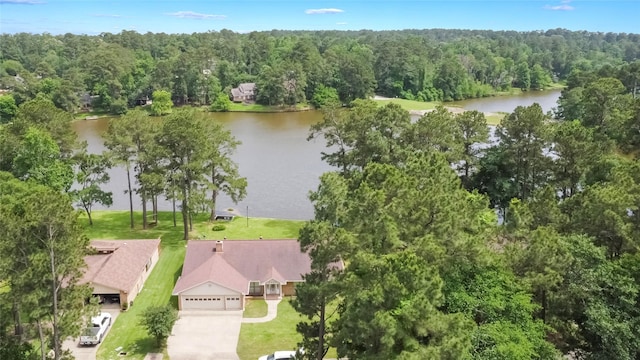 2207 Azalea Cir, Huntsville, TX 77340 - bird's eye view of a large body of water and a forest