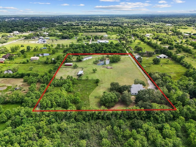 8253 Carolyn St, Santa Fe, TX 77517 - view of property location with property parcel outlined