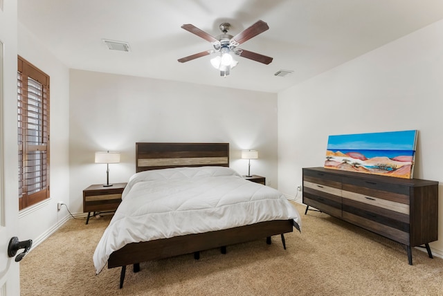 27 Medley Ln, The Woodlands, TX 77382 - bedroom featuring carpet flooring and a ceiling fan