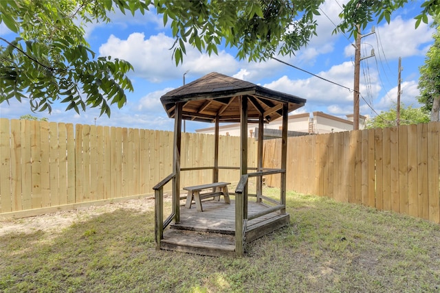 18010 Santolina Ln, Katy, TX 77449 - view of yard with a gazebo