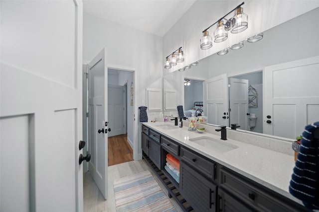 full bath with double vanity