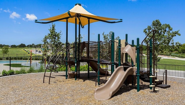 2002 Arborside Dr, Austin, TX 78754 - community jungle gym featuring fence