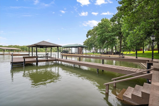 123 June Blvd, Streetman, TX 75859 - dock area featuring a water view