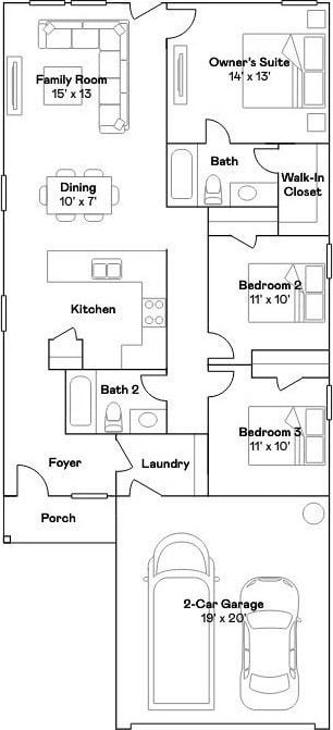 315 Brandi Dr, Wharton, TX 77488 - property floor plan