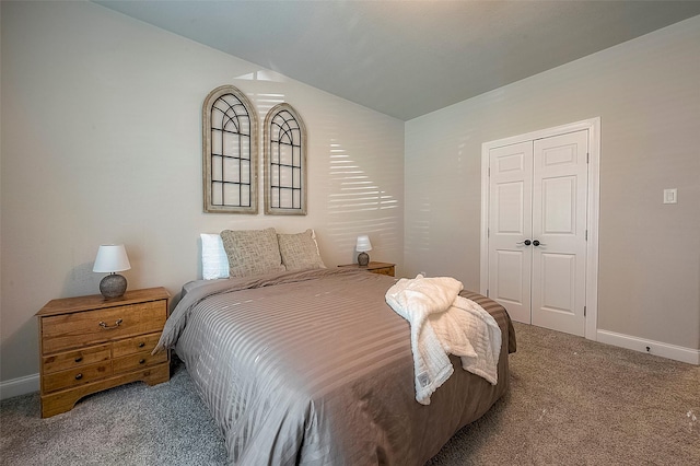 618 Santa Elena Cyn, Spring, TX 77388 - carpeted bedroom with baseboards, a closet, and vaulted ceiling