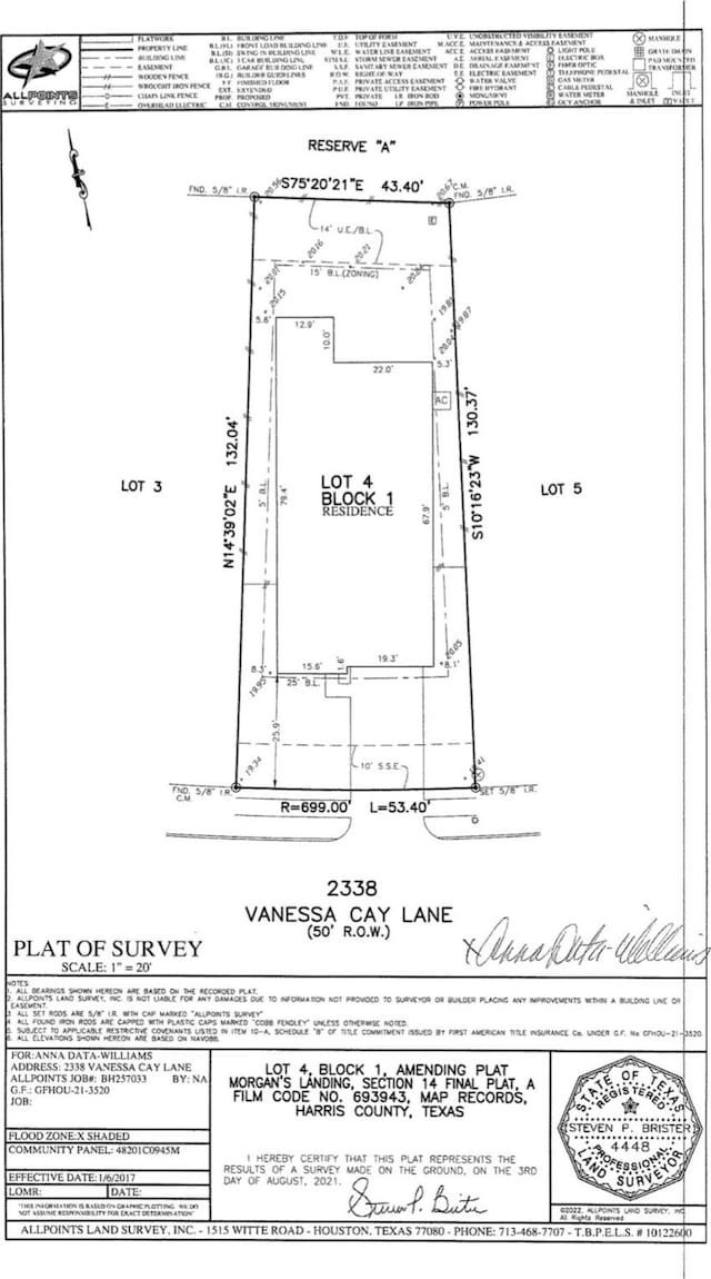 2338 Vanessa Cay Ln, La Porte, TX 77571 - survey map / technical document