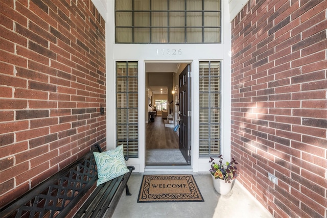 17326 Meadow Heights Dr, Houston, TX 77095 - entrance to property featuring brick siding