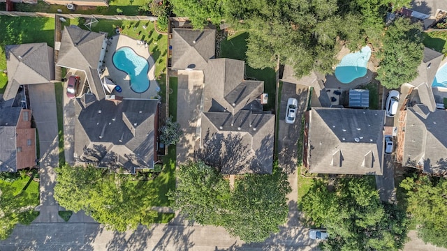 17326 Meadow Heights Dr, Houston, TX 77095 - aerial view of property and surrounding area with a pool