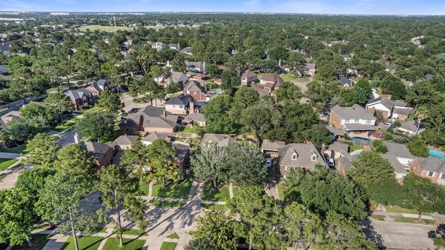 17326 Meadow Heights Dr, Houston, TX 77095 - aerial view of property and surrounding area featuring nearby suburban area