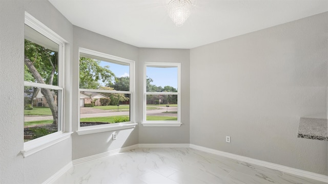 4007 Green Crest Dr, Houston, TX 77082 - empty room featuring light marble finish flooring and baseboards