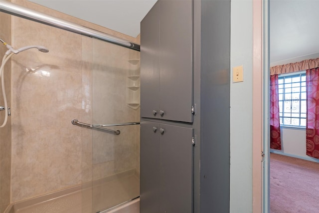 6046 Harbrook Dr, Houston, TX 77087 - bathroom with a shower with shower door
