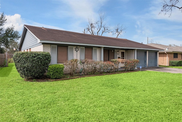 6046 Harbrook Dr, Houston, TX 77087 - ranch-style house featuring an attached garage, driveway, and brick siding