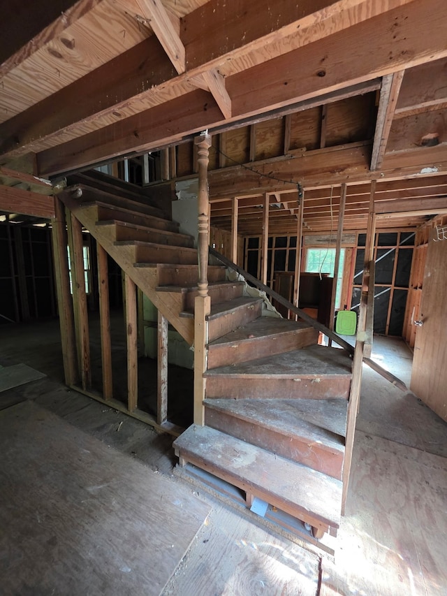 14068 Tower Glen Dr, Conroe, TX 77306 - below grade area with stairway