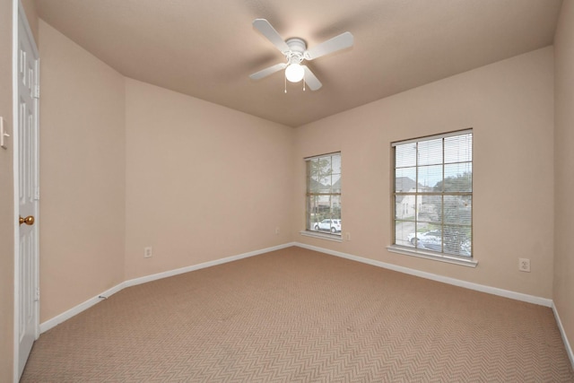 14731 Ravenscroft Way, Houston, TX 77083 - spare room with a ceiling fan, carpet, and baseboards