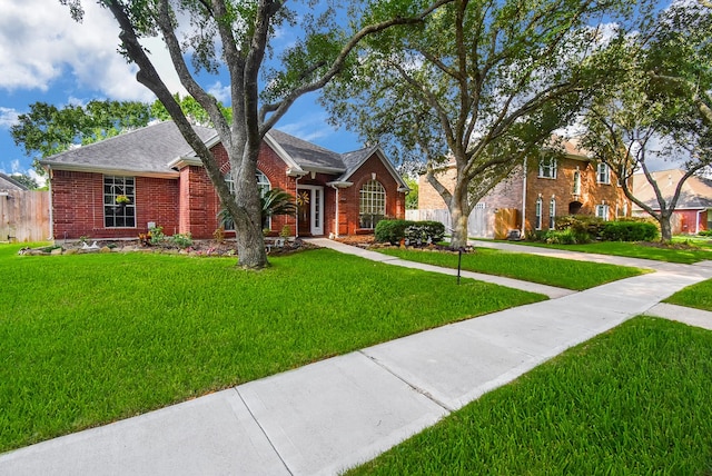 view of front of house with brick siding