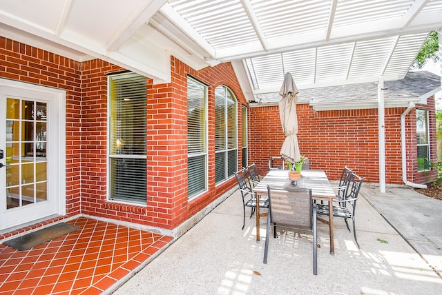 view of patio / terrace with outdoor dining space