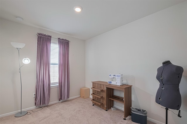 14502 Myrtle Hill Dr, Houston, TX 77069 - office with light carpet and baseboards