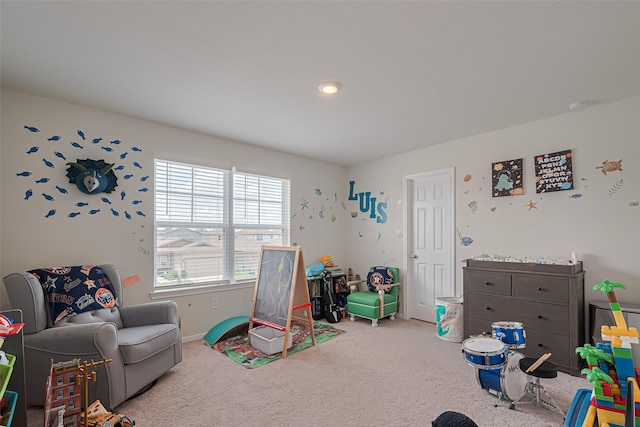 14502 Myrtle Hill Dr, Houston, TX 77069 - rec room featuring carpet floors and baseboards