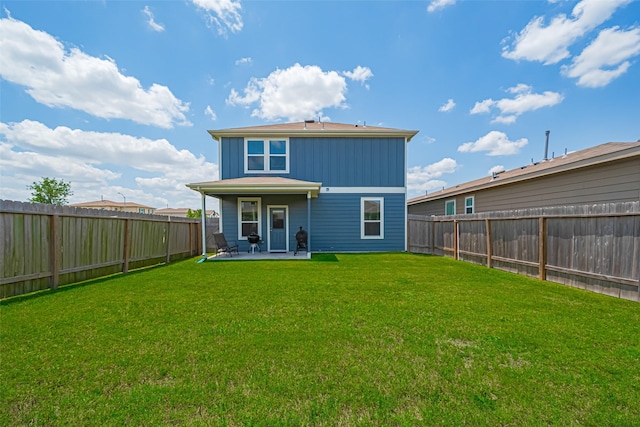 14502 Myrtle Hill Dr, Houston, TX 77069 - back of house with a patio and board and batten siding