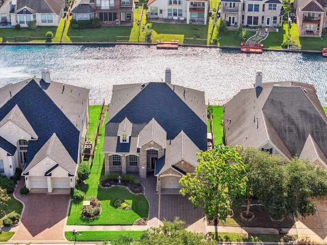 aerial perspective of suburban area