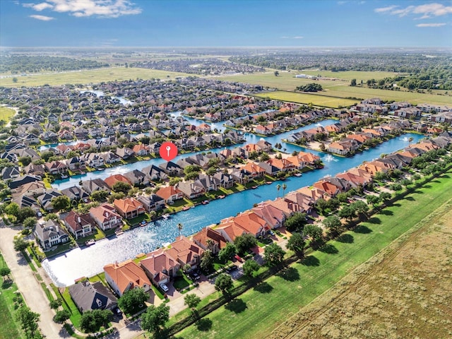 aerial perspective of suburban area