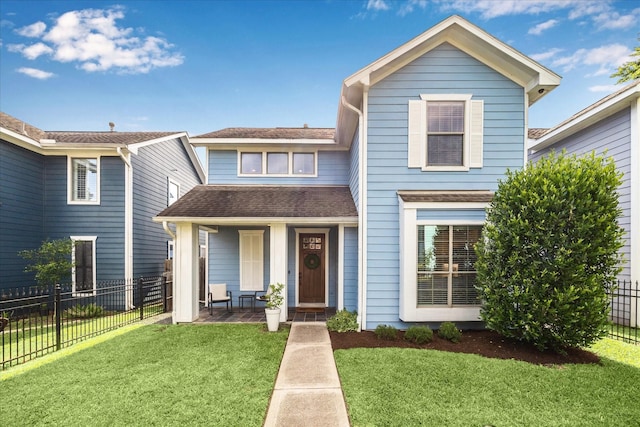 1117 W 22nd St Unit C, Houston, TX 77008 - traditional-style home with a porch and a shingled roof