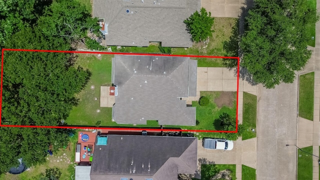 8547 Sparkling Springs Dr, Houston, TX 77095 - view of property location with property boundaries highlighted
