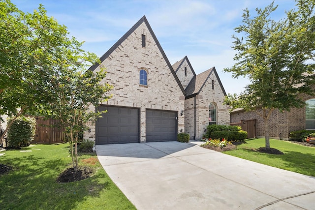 16707 Ramsay Cascades Dr, Humble, TX 77346 - view of front facade with an attached garage, concrete driveway, and brick siding
