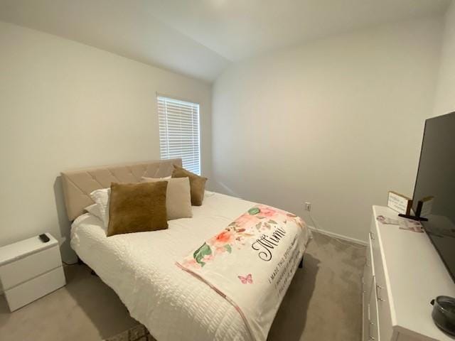 1926 Barrett Gables Dr, Crosby, TX 77532 - bedroom featuring light colored carpet and vaulted ceiling