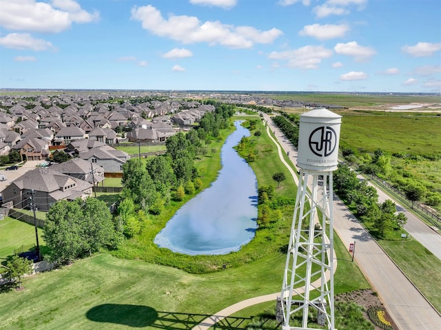 30622 Indigo Falls Dr, Brookshire, TX 77423 - aerial view of residential area with a large body of water