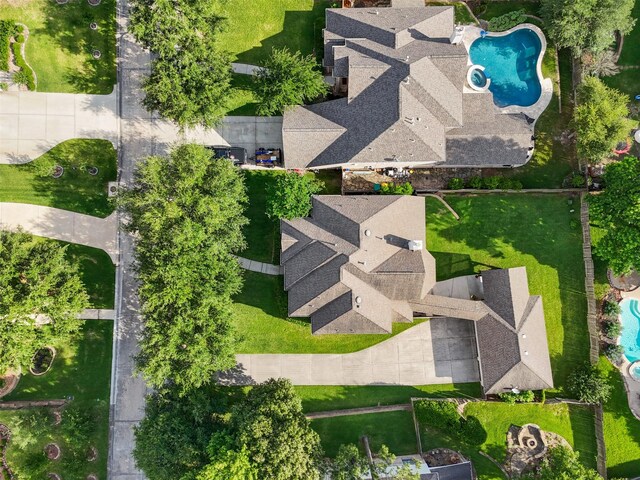 2510 Eagle Post Dr, Conroe, TX 77304 - drone / aerial view of a pool