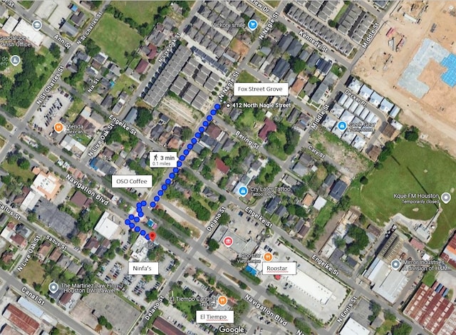 412 N Nagle St, Houston, TX 77003 - aerial view of property's location