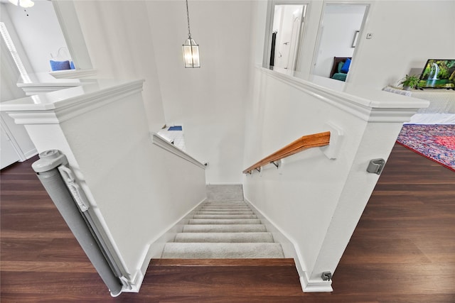 10826 Redstone Ct, Missouri City, TX 77459 - stairway with wood finished floors