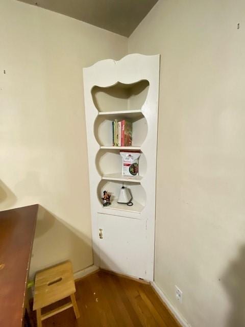 2026 Palo Alto St, Houston, TX 77023 - detailed view of wood finished floors and baseboards